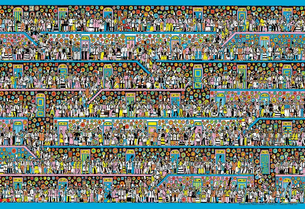 BEVERLY M81-734 Jigsaw Puzzle Where'S Wally Full Of Clocks 1000 S-Pieces- Japan Figure Store - #1 Bring To You The Best Japanese Goods