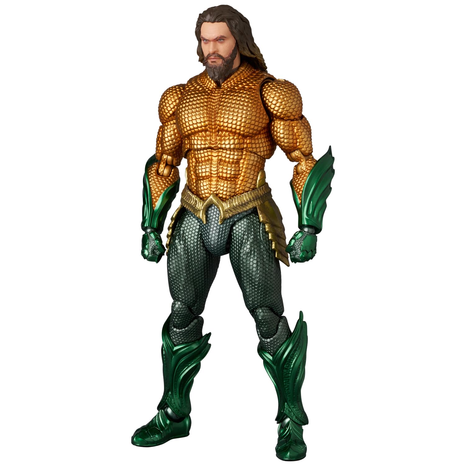 Medicom Toy Mafex Aquaman Lost Kingdom Gold Green Suit Action Figure- Japan Figure Store - #1 Bring To You The Best Japanese Goods