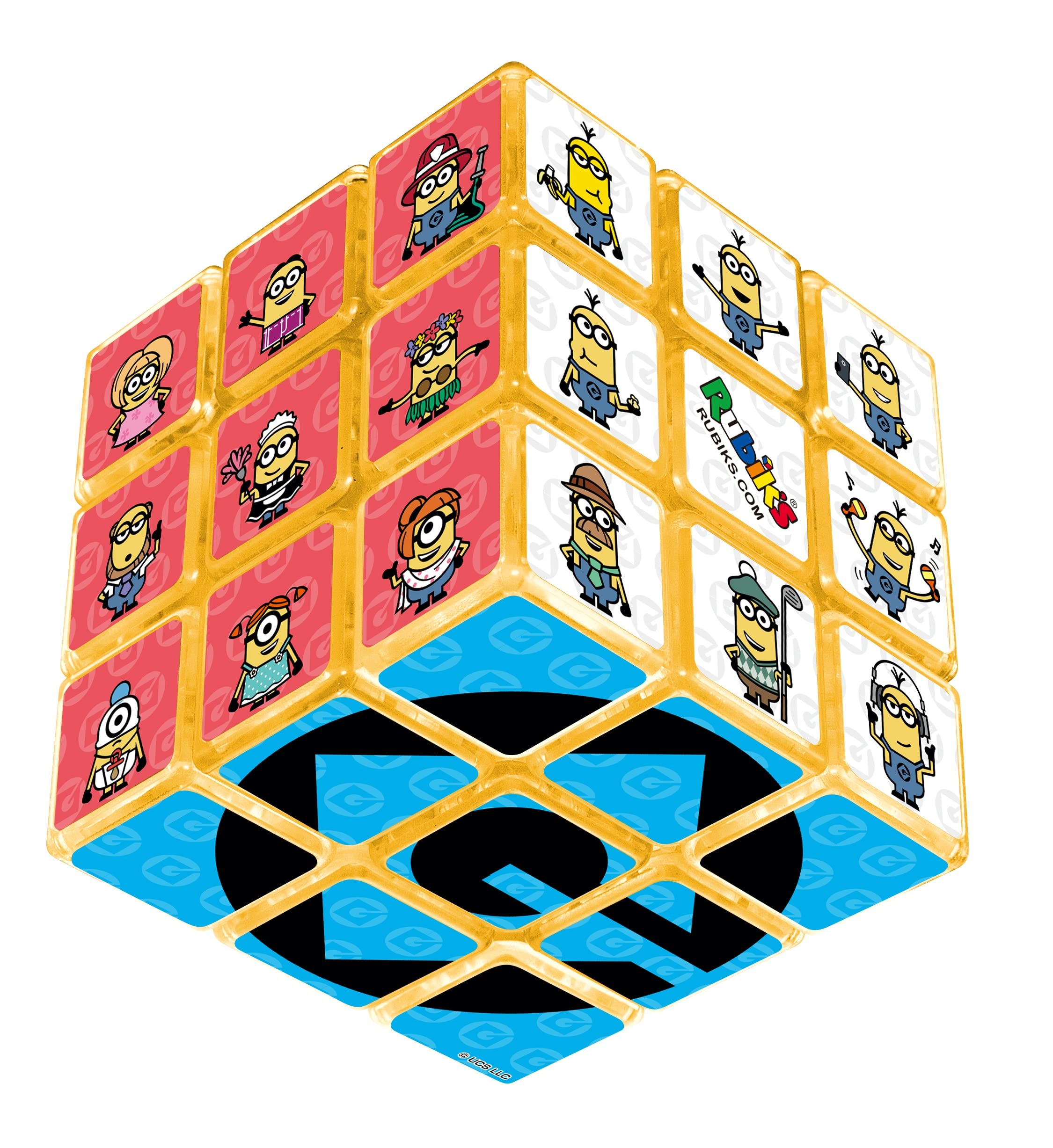 Megahouse Minions Rubiks Cube Puzzle 3x3 Fun Toy for Kids and Fans