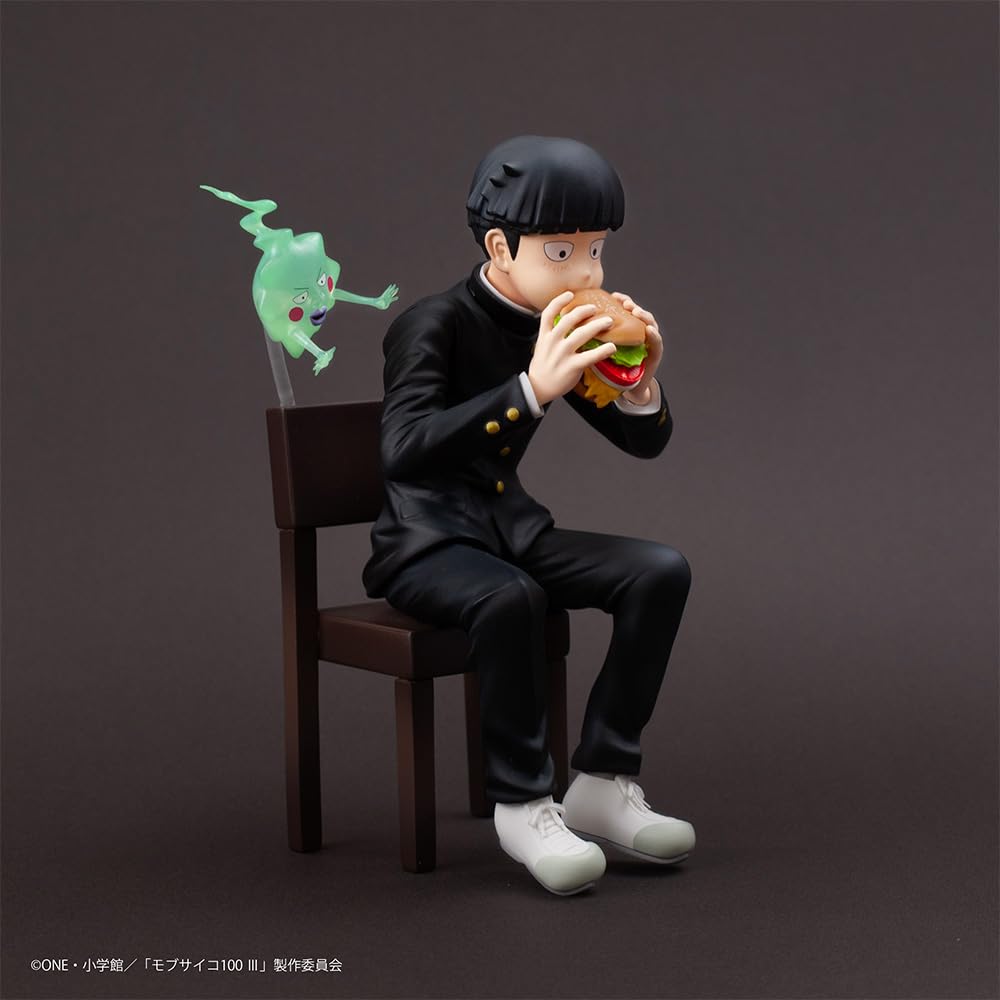 Mob Psycho 100 III xBunbougu Cafe 2022 Figure – Shigeo Kageyama & Ekubo Non-Scale Pre-Painted PVC & ABS