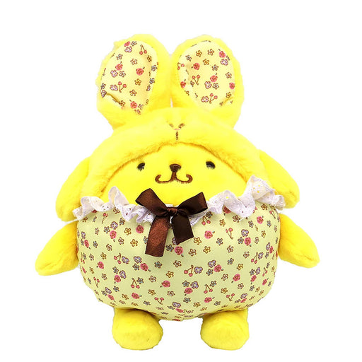 Sanrio Pompompurin S Flower Bunny Plush by Nakajima Corporation- Japan Figure Store - #1 Bring To You The Best Japanese Goods