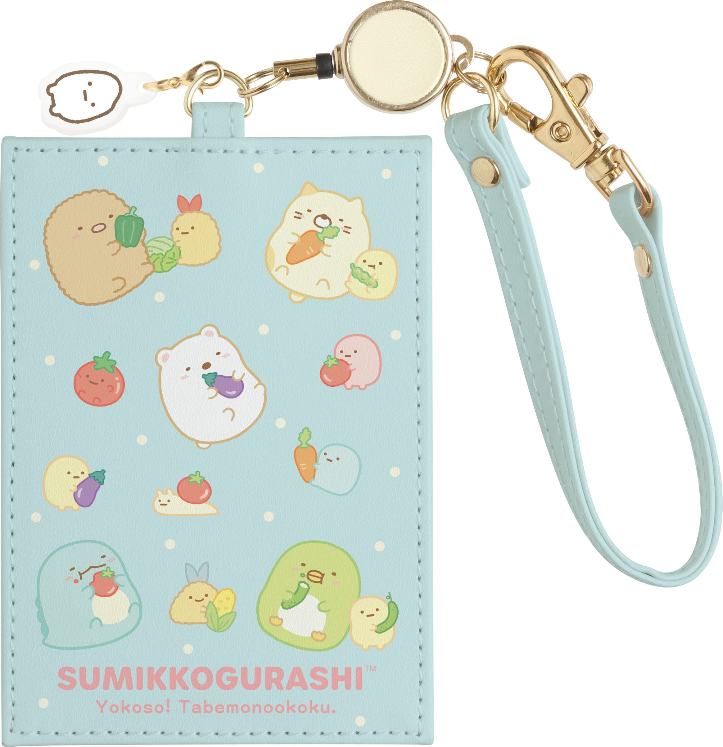 San-X Sumikko Gurashi Welcome Food Kingdom Pass Case With Reel- Japan Figure Store - #1 Bring To You The Best Japanese Goods