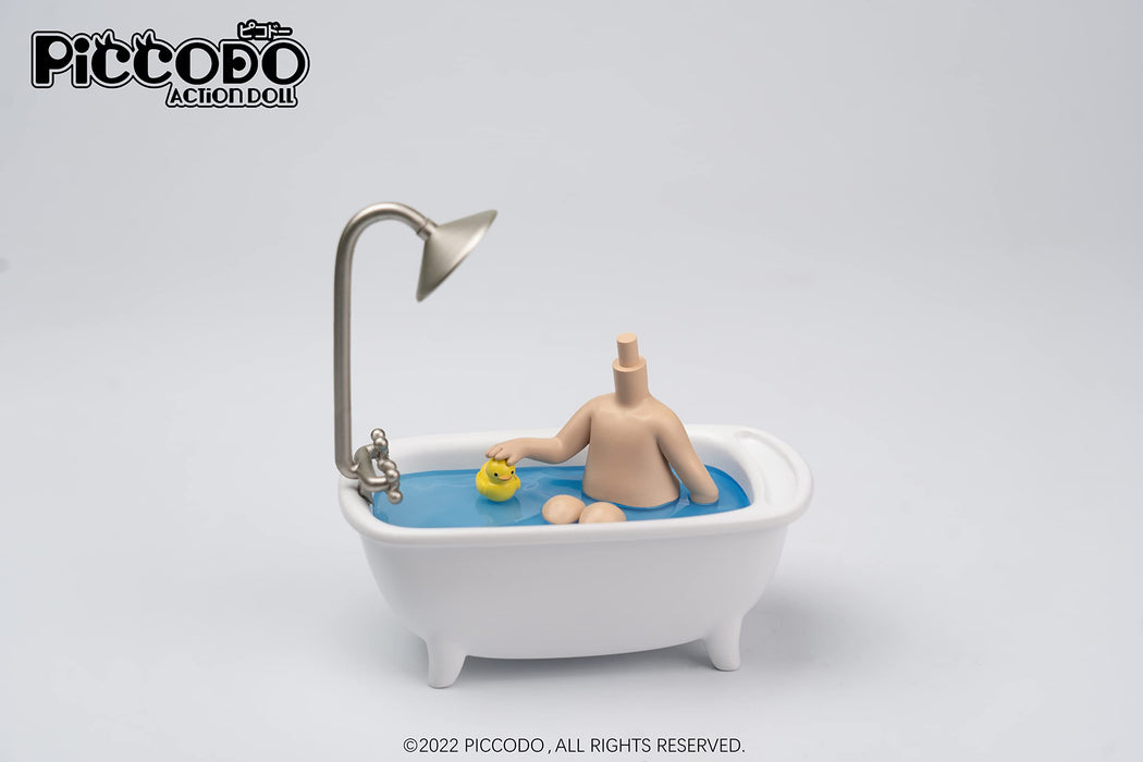 Genesis Piccodo Action Doll Diorama Head Stand Bathtub Natural Finish- Japan Figure Store - #1 Bring To You The Best Japanese Goods