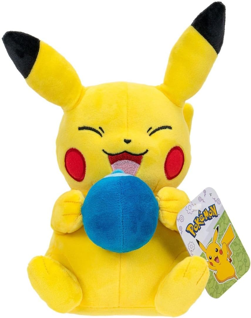 Pikachu Pokémon en peluche, 20 cm, bleu, d'Oranberry