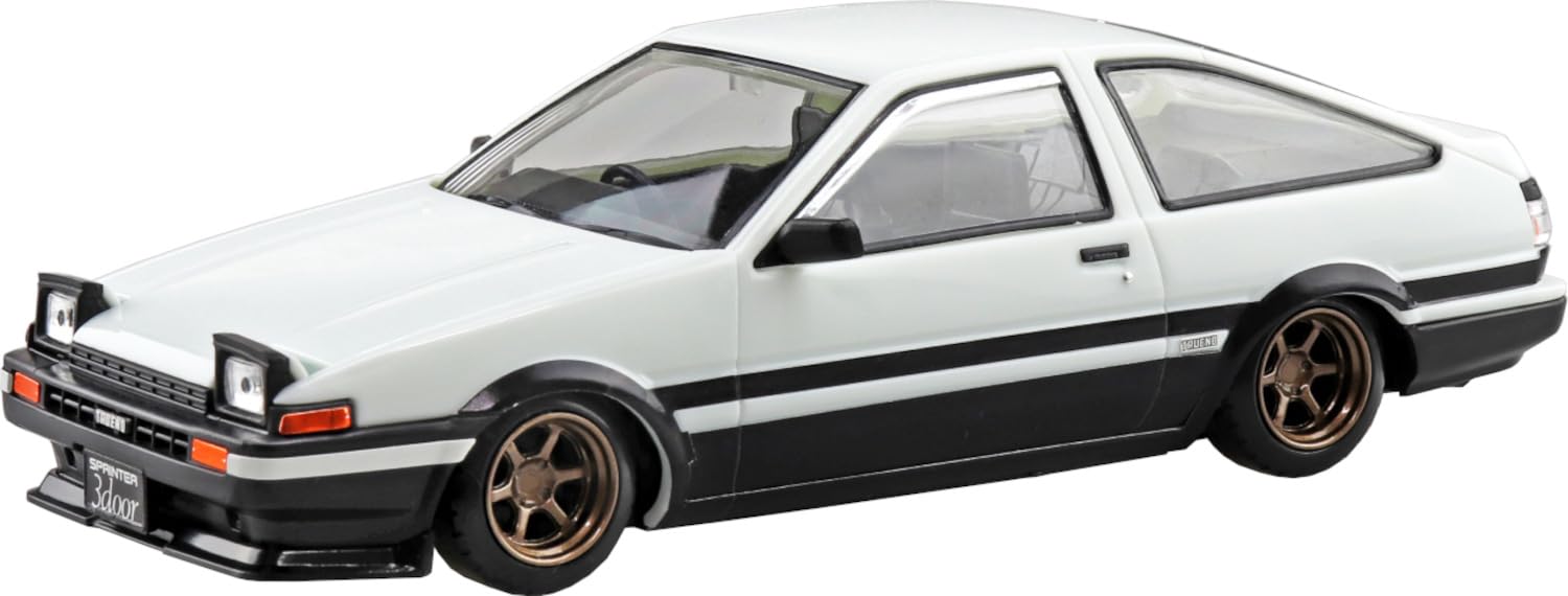 Aoshima Rakupla Snap Kit Toyota Sprinter Trueno High-Tech Two-Tone- Japan Figure Store - #1 Bring To You The Best Japanese Goods