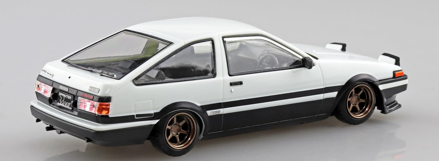 Aoshima Rakupla Snap Kit Toyota Sprinter Trueno High-Tech Two-Tone- Japan Figure Store - #1 Bring To You The Best Japanese Goods