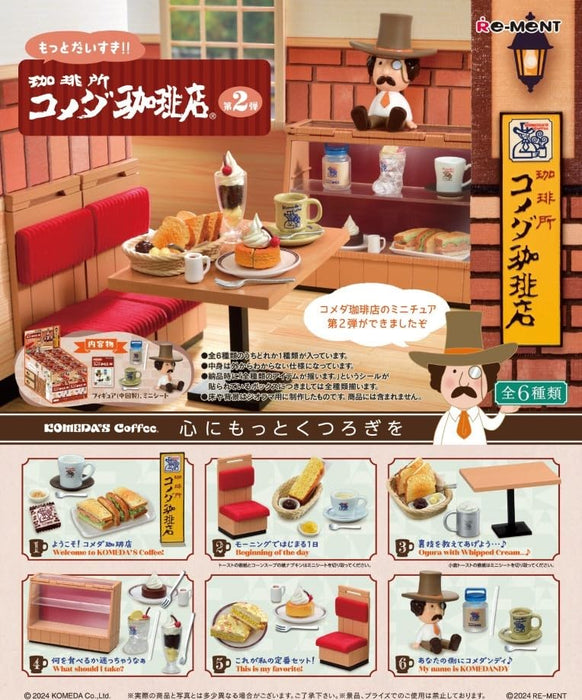 Re-Ment More Daisuki Coffee Shop Komeda's 2nd Edition Set PVC ABS 115mm