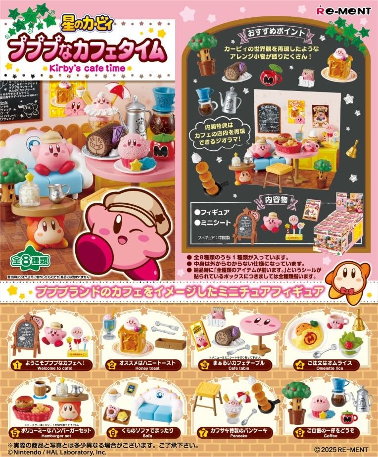 Re-Ment Kirby Cafe Time Playset Box H120xW145xD205mm ATBC-PVC ABS