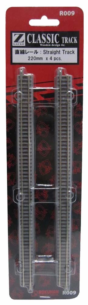 Rokuhan 220mm Z Gauge Straight Rail Model R009 - Detailed Train Track Accessory- Japan Figure Store - #1 Bring To You The Best Japanese Goods
