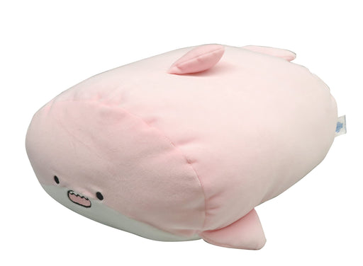 San-X Soft Lying Down Cushion Pink Dolphin Hatayama Shoji Plush Pillow- Japan Figure Store - #1 Bring To You The Best Japanese Goods