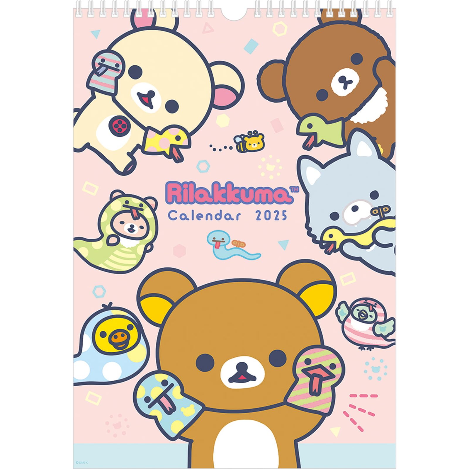 San-X Rilakkuma 2025 Wall Calendar B4 Size Cd37801
