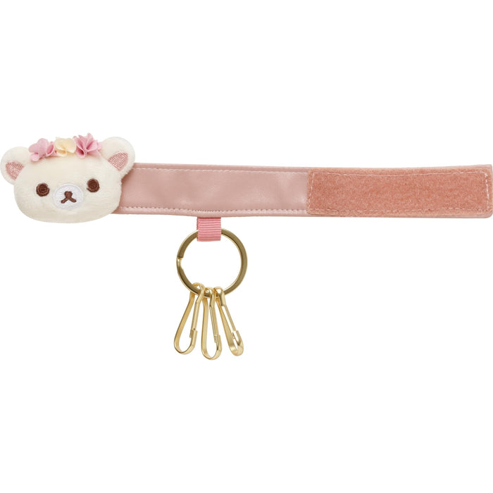 San-X Rilakkuma Korikogu Flower Tea Time Korilakkuma Plush Keychain Ab19701- Japan Figure Store - #1 Bring To You The Best Japanese Goods