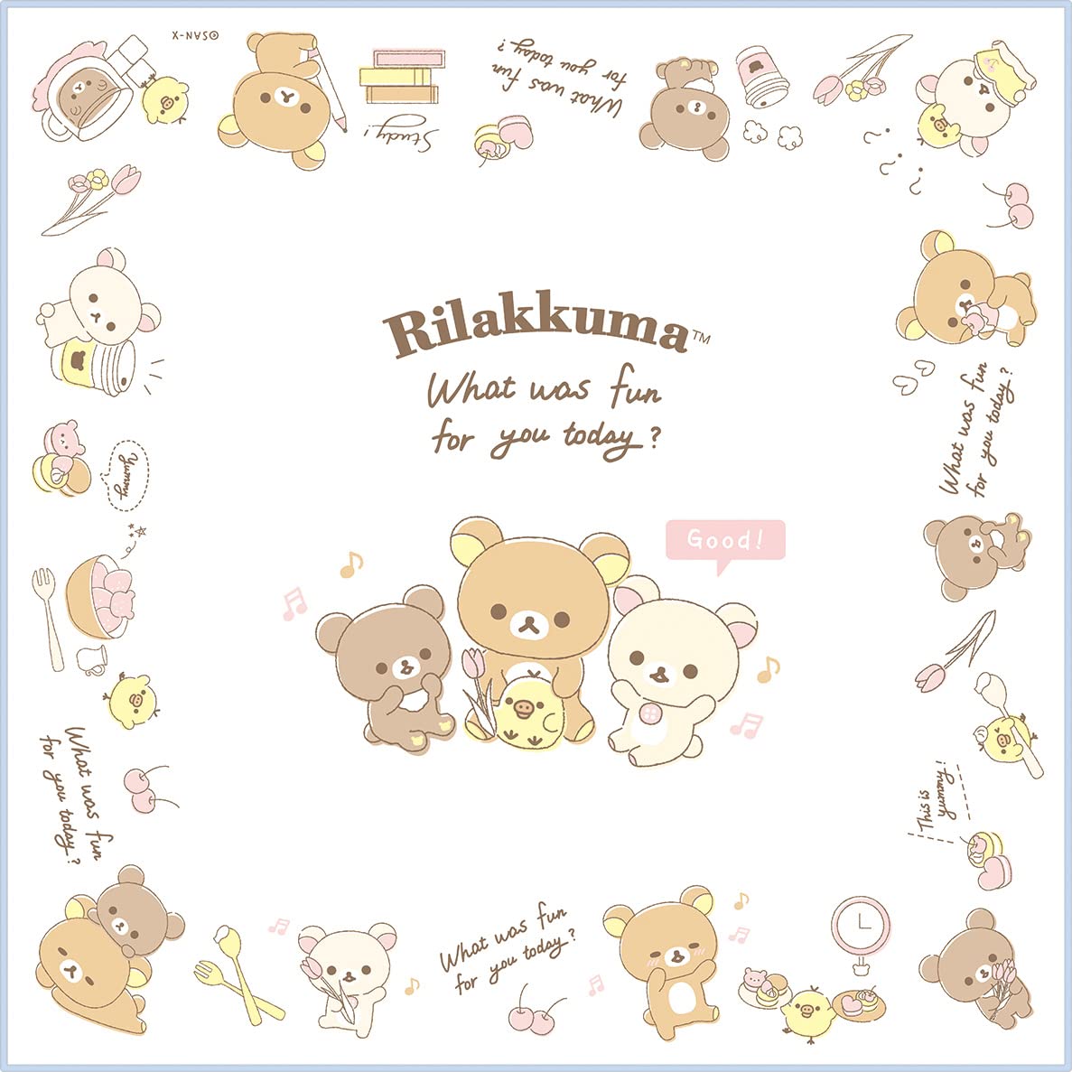 San-X Rilakkuma Lunch Napkin Ch43802 | Cute & Durable Lunch Accessory- Japan Figure Store - #1 Bring To You The Best Japanese Goods