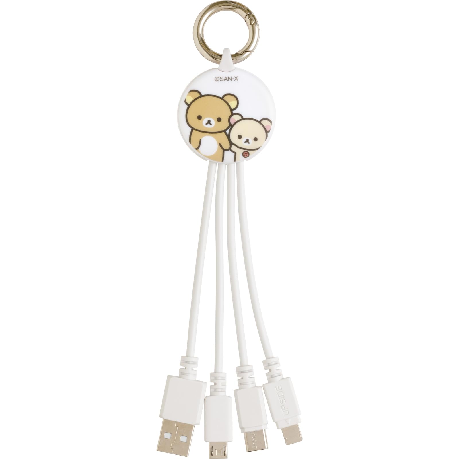 San-X Rilakkuma Multi-Charging Cable Em32901 H145 W45 D15mm- Japan Figure Store - #1 Bring To You The Best Japanese Goods