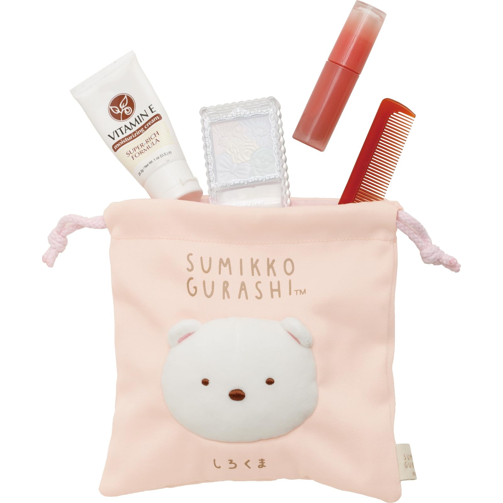 San-X Sumikko Gurashi Polar Bear Drawstring Bag Ca50601- Japan Figure Store - #1 Bring To You The Best Japanese Goods