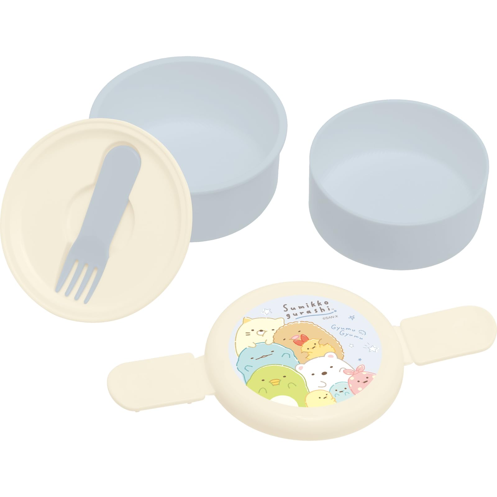 San-X Sumikko Gurashi 2 Tier Round Lunch Box Ka22902- Japan Figure Store - #1 Bring To You The Best Japanese Goods