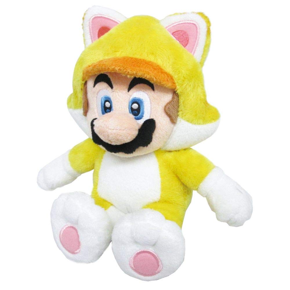 Sanei Boeki Super Mario 3D World Cat Mario Plush Toy Small 24cm- Japan Figure Store - #1 Bring To You The Best Japanese Goods