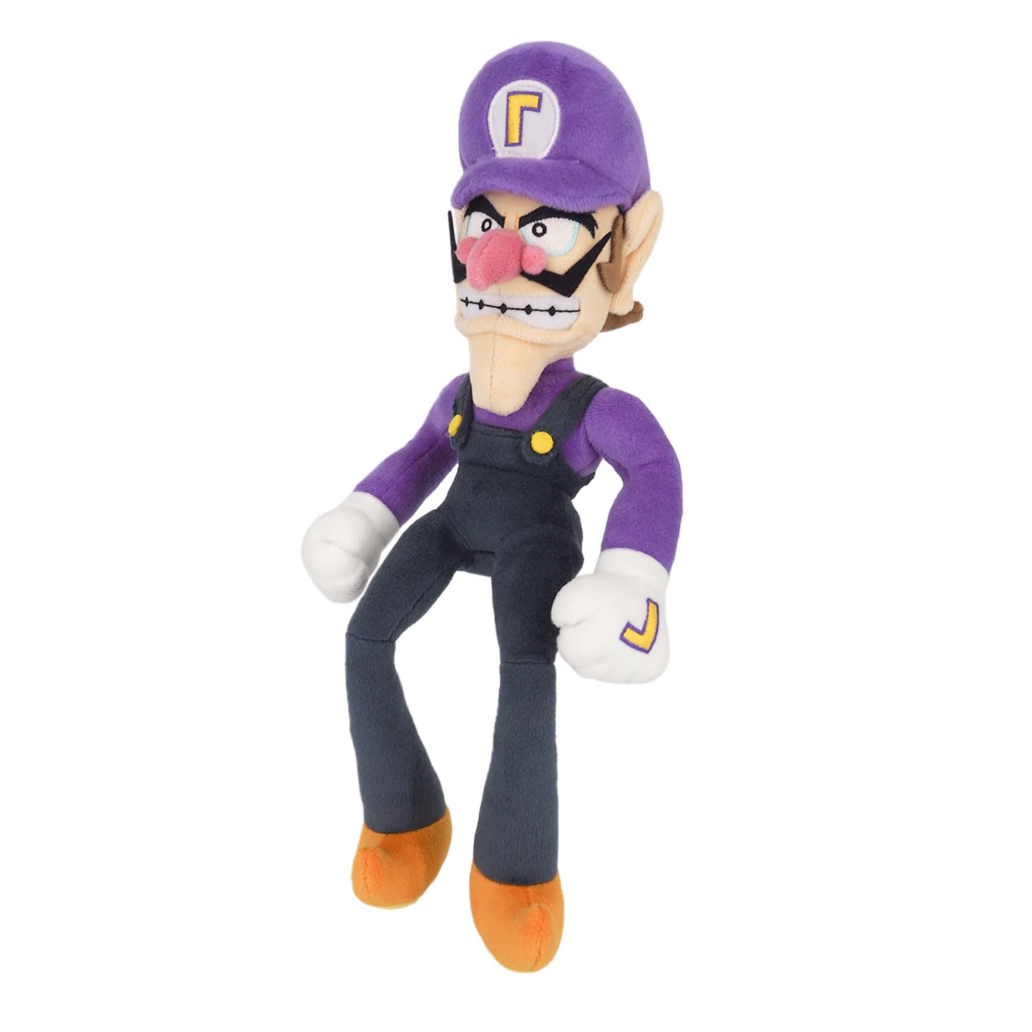 Sanei Boeki Super Mario All Star Waluigi Plush Toy 11x9.5x31cm- Japan Figure Store - #1 Bring To You The Best Japanese Goods