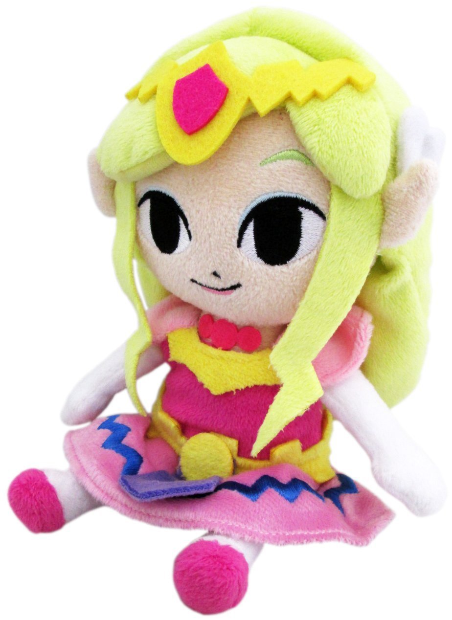Sanei Boeki Legend Of Zelda Princess Zelda Plush Toy - W9.5xD7xH21cm- Japan Figure Store - #1 Bring To You The Best Japanese Goods