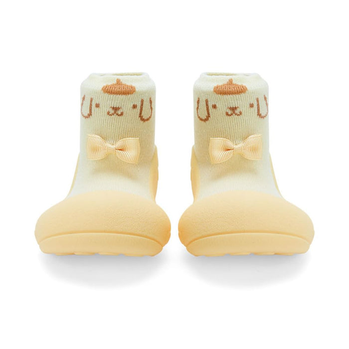 Sanrio Baby Atipas Shoes Pompompurin Yellow Toddler Walking Shoes- Japan Figure Store - #1 Bring To You The Best Japanese Goods