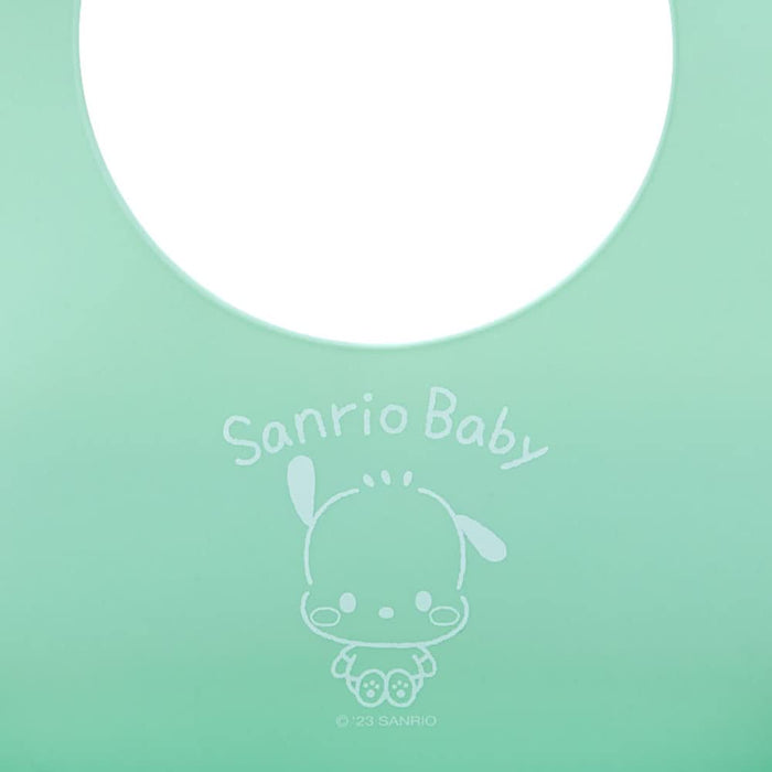 Sanrio Baby Pochacco Silicone Bib for Meals - Easy Clean Waterproof- Japan Figure Store - #1 Bring To You The Best Japanese Goods