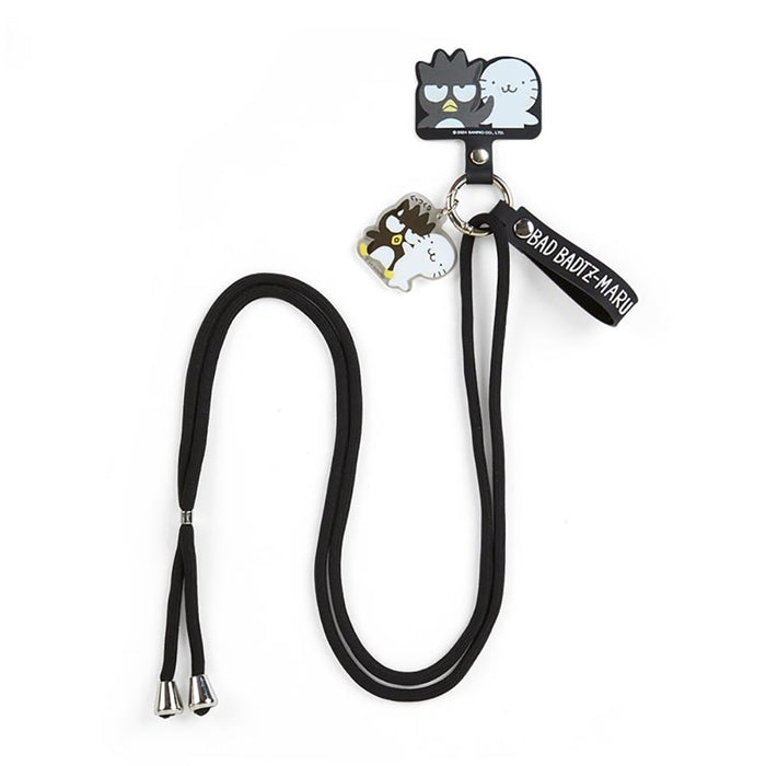 Sanrio Bad Badtz-Maru Shoulder Neck Strap 77cm x 5.5cm Character Black- Japan Figure Store - #1 Bring To You The Best Japanese Goods