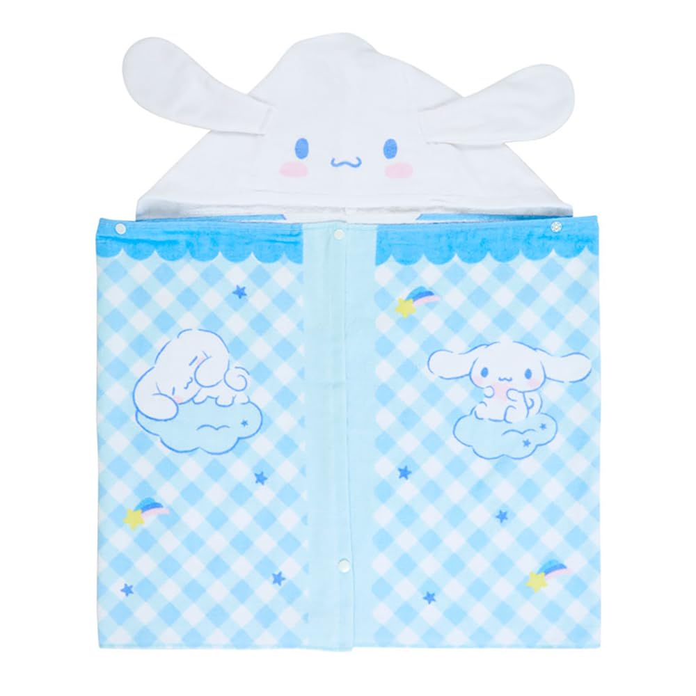 Sanrio Cinnamoroll Hooded Towel 75x120cm for Kids - Soft & Absorbent- Japan Figure Store - #1 Bring To You The Best Japanese Goods