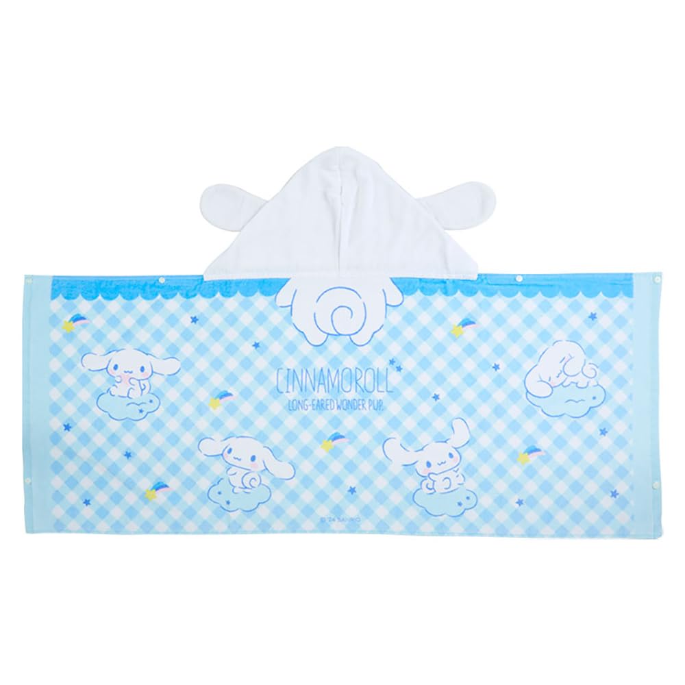 Sanrio Cinnamoroll Hooded Towel 75x120cm for Kids - Soft & Absorbent- Japan Figure Store - #1 Bring To You The Best Japanese Goods