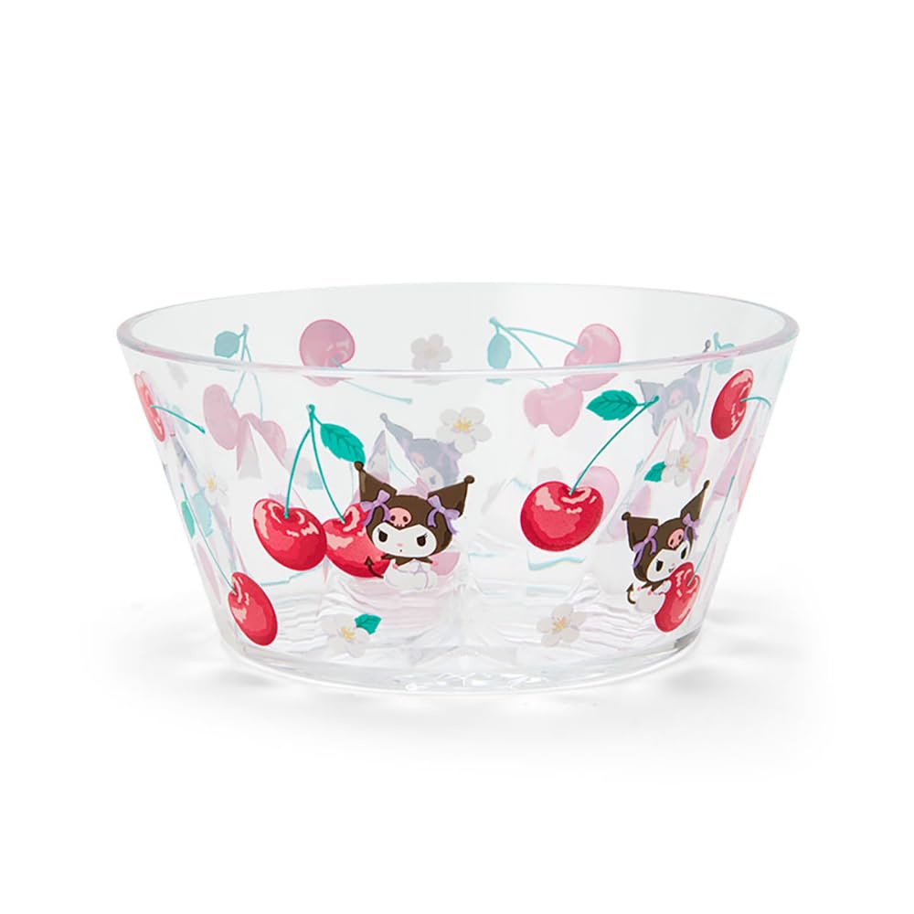 Sanrio Clear Bowl Colorful Fruit Kuromi 6.2x13x13cm - Cute Character Design- Japan Figure Store - #1 Bring To You The Best Japanese Goods