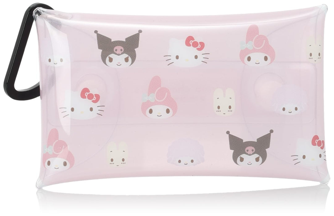 Sanrio Clear Multi-Case S Size with Carabiner - Accessory Coin Earphone Key Holder- Japan Figure Store - #1 Bring To You The Best Japanese Goods