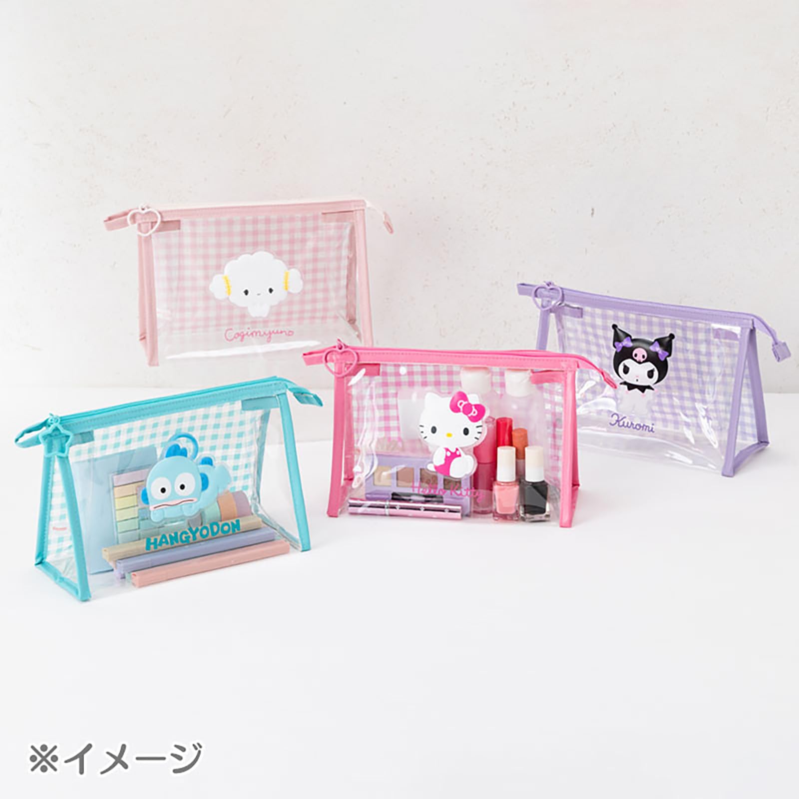 Sanrio Cinnamoroll Clear Pouch for Kids - Transparent PVC with Steel Zipper