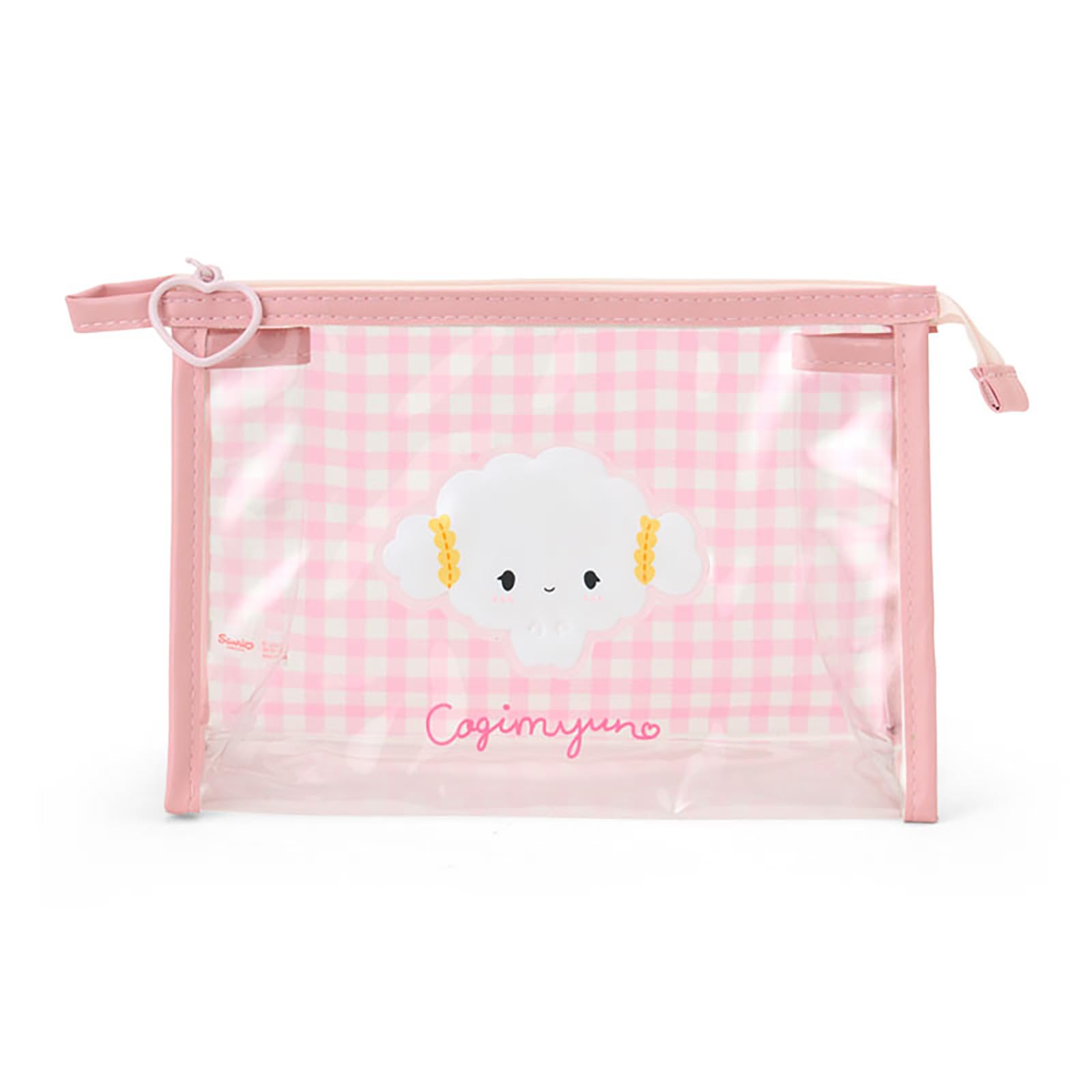 Sanrio Kogimyun Clear Pouch with Steel Zipper for Ages 3+ 22x10x15cm
