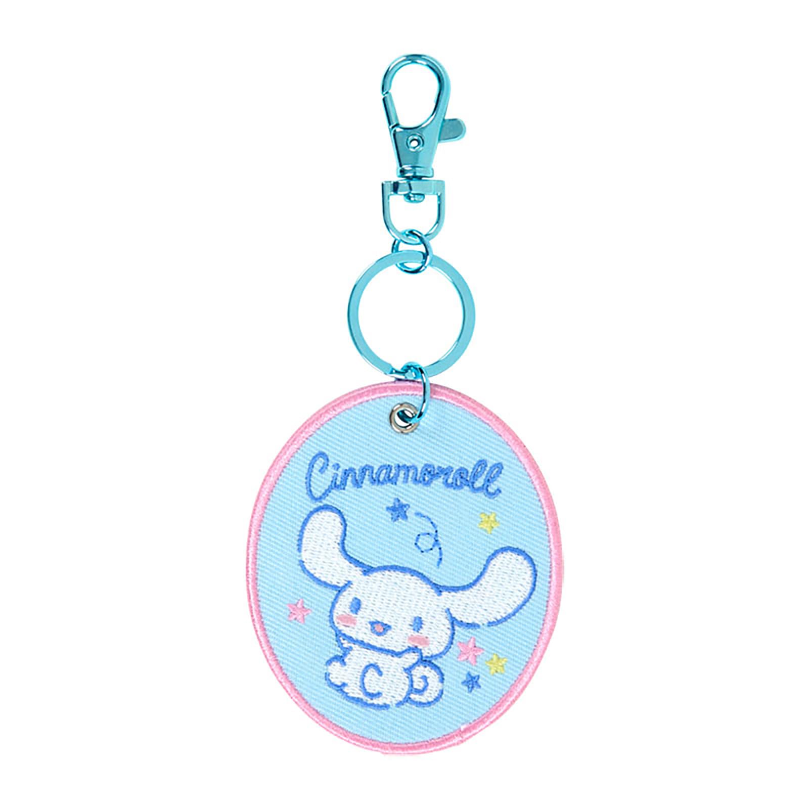 Sanrio Cinnamoroll Embroidered Keychain First Edition Polyester Steel