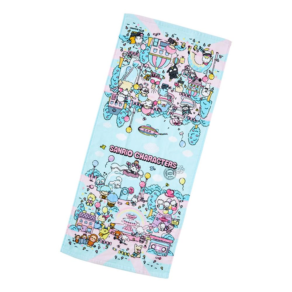 Sanrio Face Towel Fantasy Trip with Characters Soft Cotton 878367- Japan Figure Store - #1 Bring To You The Best Japanese Goods