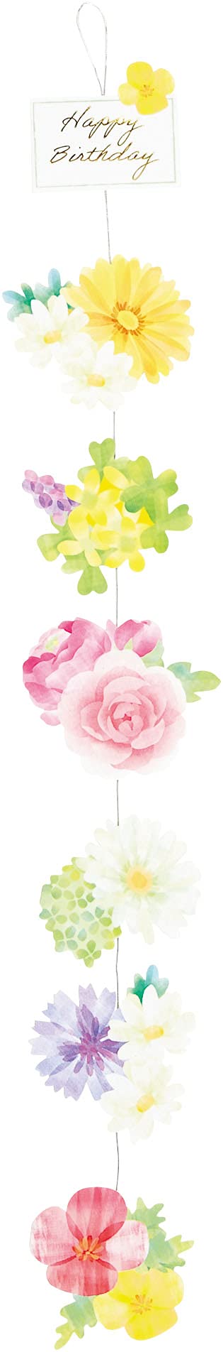 Sanrio Floral Hanging Colorful Flowers FA15-1 P 1715 Decorative Wall Art- Japan Figure Store - #1 Bring To You The Best Japanese Goods