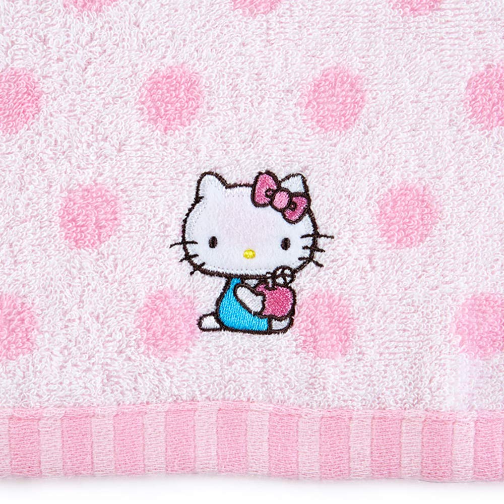 Sanrio Hello Kitty Imabari Hand Towel Dots Pattern 422649- Japan Figure Store - #1 Bring To You The Best Japanese Goods