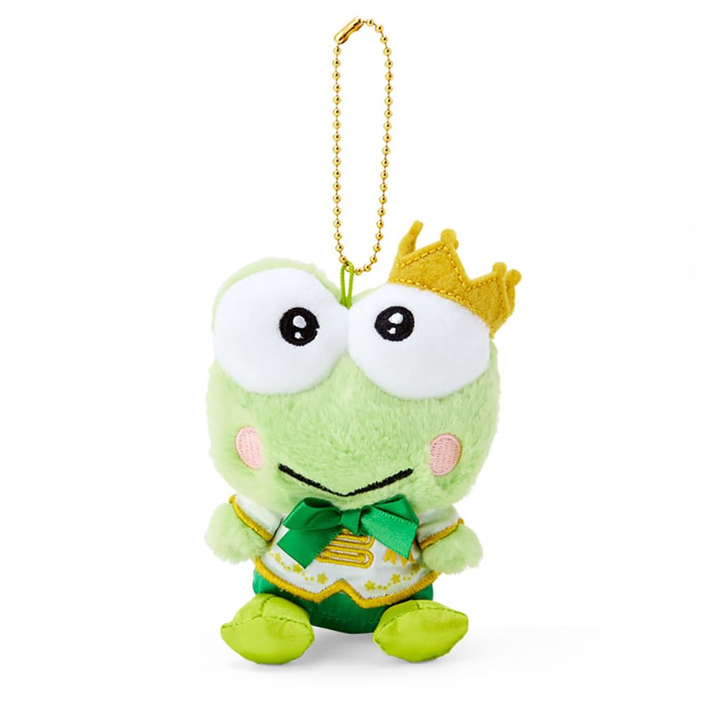 Sanrio Kerokerokeroppi Mascot Holder My No. 1 Green Plushy Toy- Japan Figure Store - #1 Bring To You The Best Japanese Goods