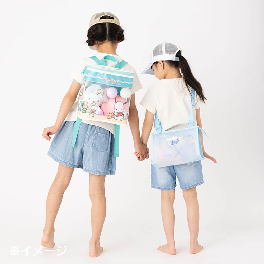 Sanrio Cinnamoroll Kids Mesh Shoulder Bag - Blue 781053- Japan Figure Store - #1 Bring To You The Best Japanese Goods
