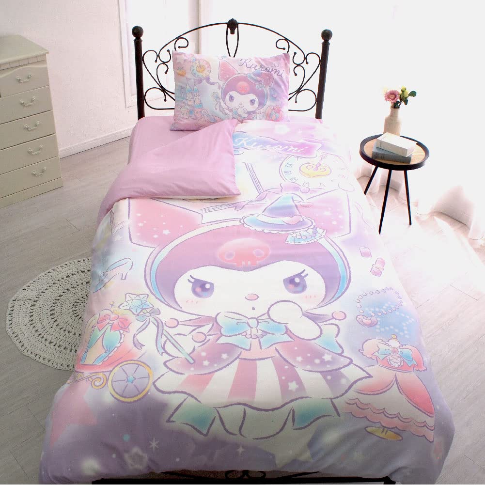 Sanrio Kuromi 3-Piece Duvet Cover Set for Single Bed - Pillowcase Sheets Included- Japan Figure Store - #1 Bring To You The Best Japanese Goods