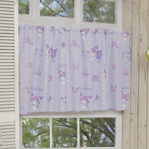 Sanrio Kuromi Cafe Curtain - 3 Sizes Heat Insulation Washable 145x90cm- Japan Figure Store - #1 Bring To You The Best Japanese Goods