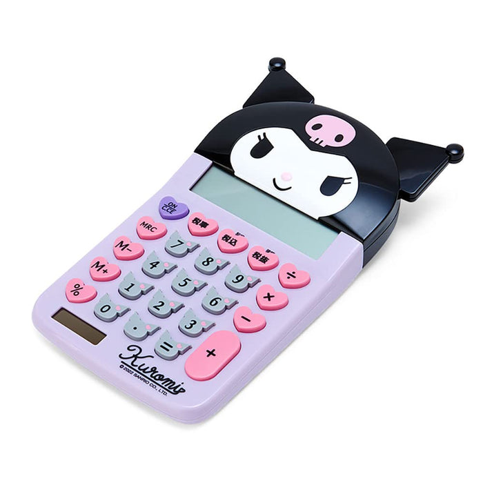 Sanrio Kuromi Face-Shaped Key Calculator One Size 633950- Japan Figure Store - #1 Bring To You The Best Japanese Goods