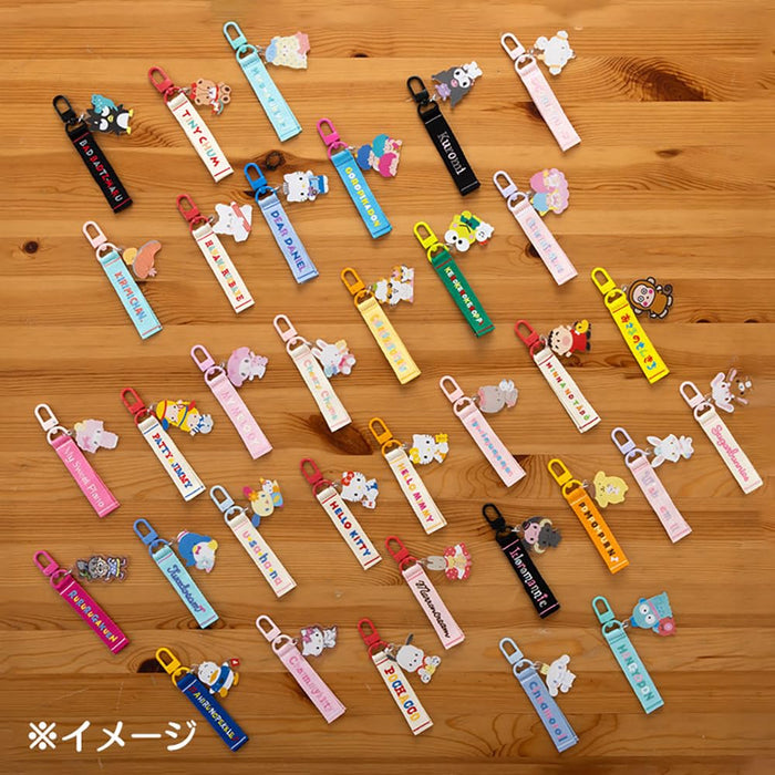 Sanrio Dear Daniel Keychain - Logo Embroidered Tag 13x4x0.7 cm 1st Edition- Japan Figure Store - #1 Bring To You The Best Japanese Goods