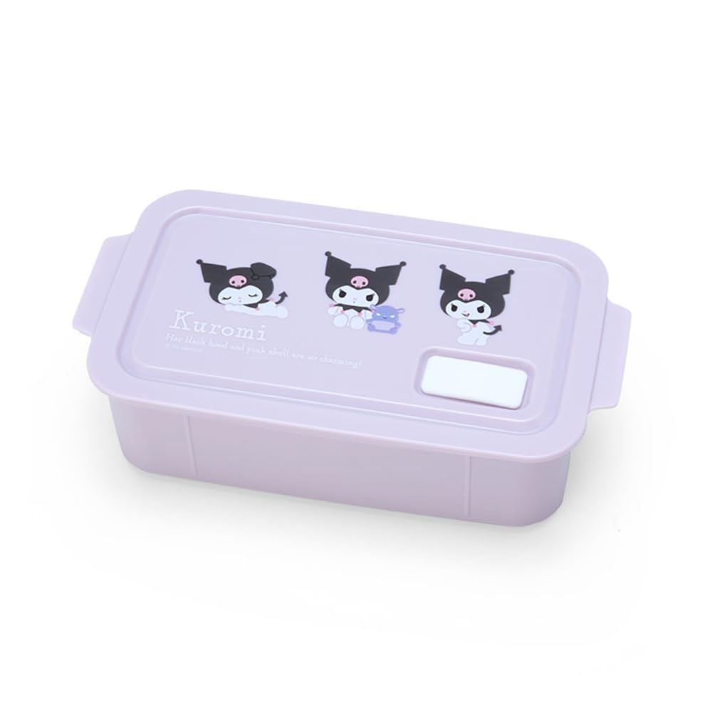 Sanrio Kuromi Lunch Box 5x18x9.5cm New Life Character Goods- Japan Figure Store - #1 Bring To You The Best Japanese Goods