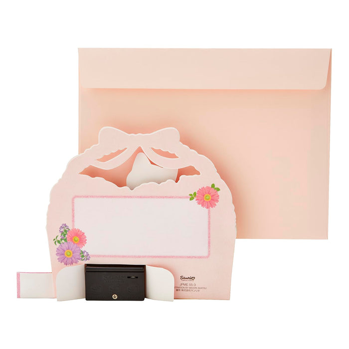 Sanrio Melody Cat in Flower Basket Birthday Music Box Card - Overseas Shipping- Japan Figure Store - #1 Bring To You The Best Japanese Goods