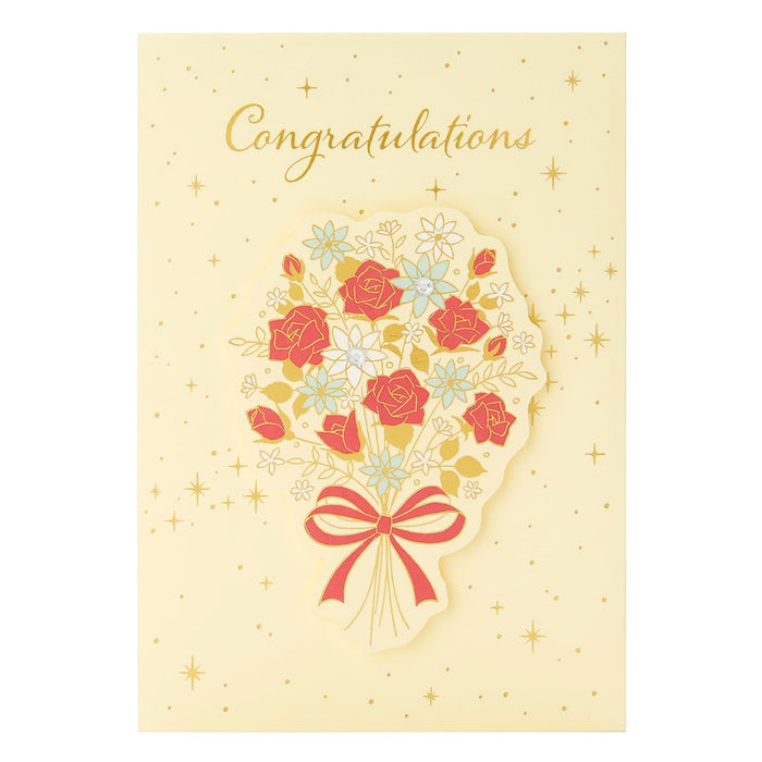 Sanrio Rose Bouquet Greeting Card with Celebration Message Card Overseas Shipping- Japan Figure Store - #1 Bring To You The Best Japanese Goods