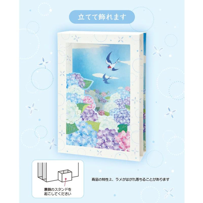 Sanrio Early Summer Swallow Hydrangea Message Greeting Card - Intl Shipping- Japan Figure Store - #1 Bring To You The Best Japanese Goods
