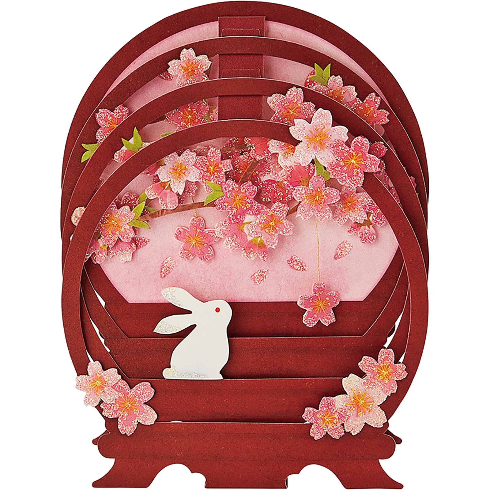 Sanrio Spring Greeting Card with Cherry Blossoms and Rabbit - Overseas Shipping- Japan Figure Store - #1 Bring To You The Best Japanese Goods