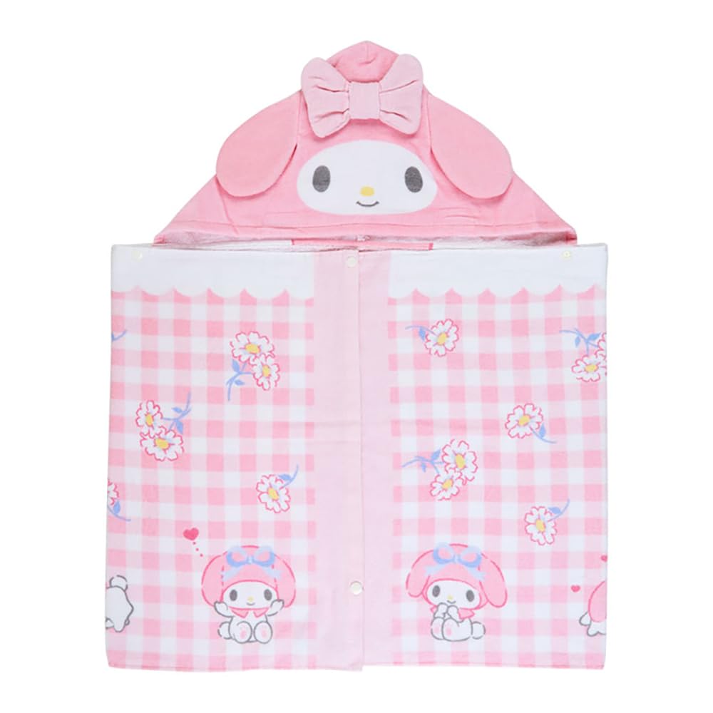 Sanrio My Melody Hooded Towel 75x120 cm - Cute Character Design for Kids- Japan Figure Store - #1 Bring To You The Best Japanese Goods