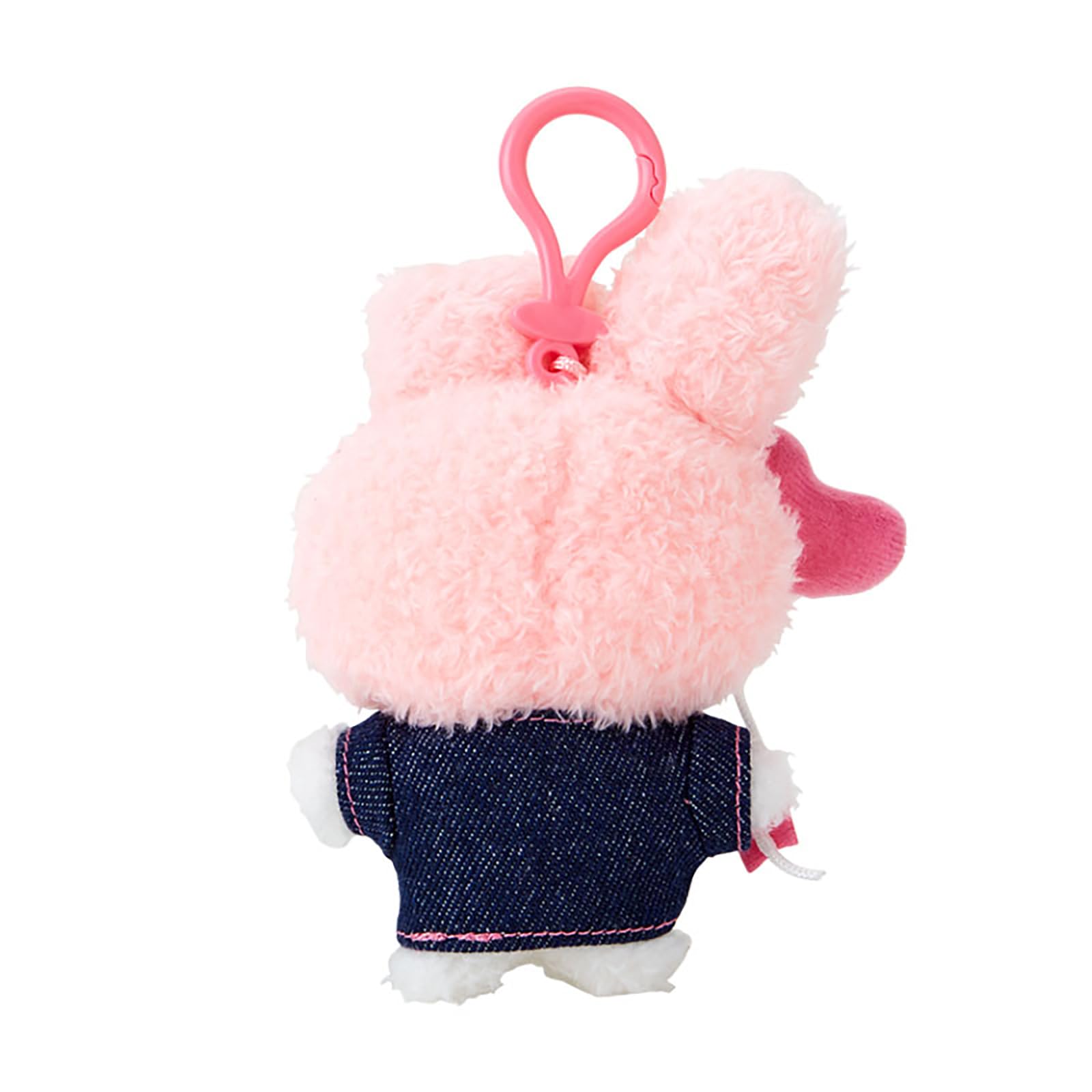 Sanrio My Melody Denim Patch Plush Keychain Mascot Holder