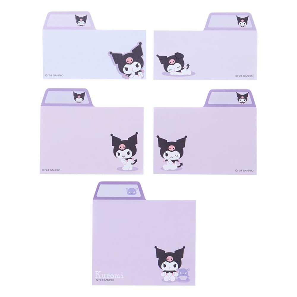 Sanrio Kuromi Sticky Notes 6.9x6.9cm - Cute Character Design 163121- Japan Figure Store - #1 Bring To You The Best Japanese Goods